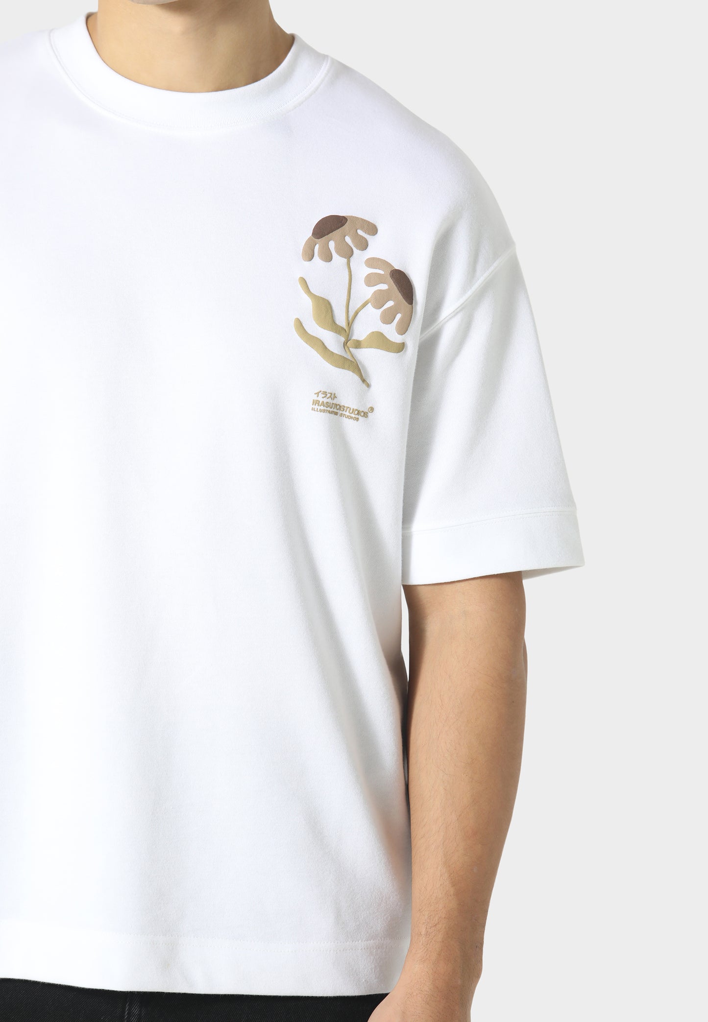 Hayate Optic White / Brown T-Shirt