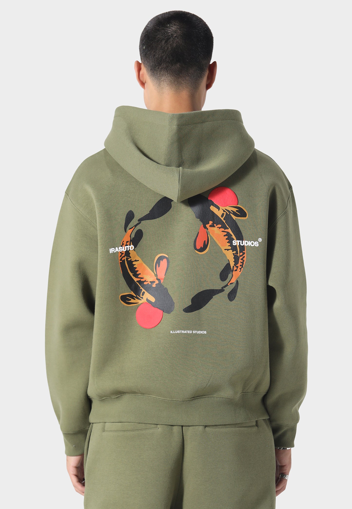 Koi Khaki Hoodie