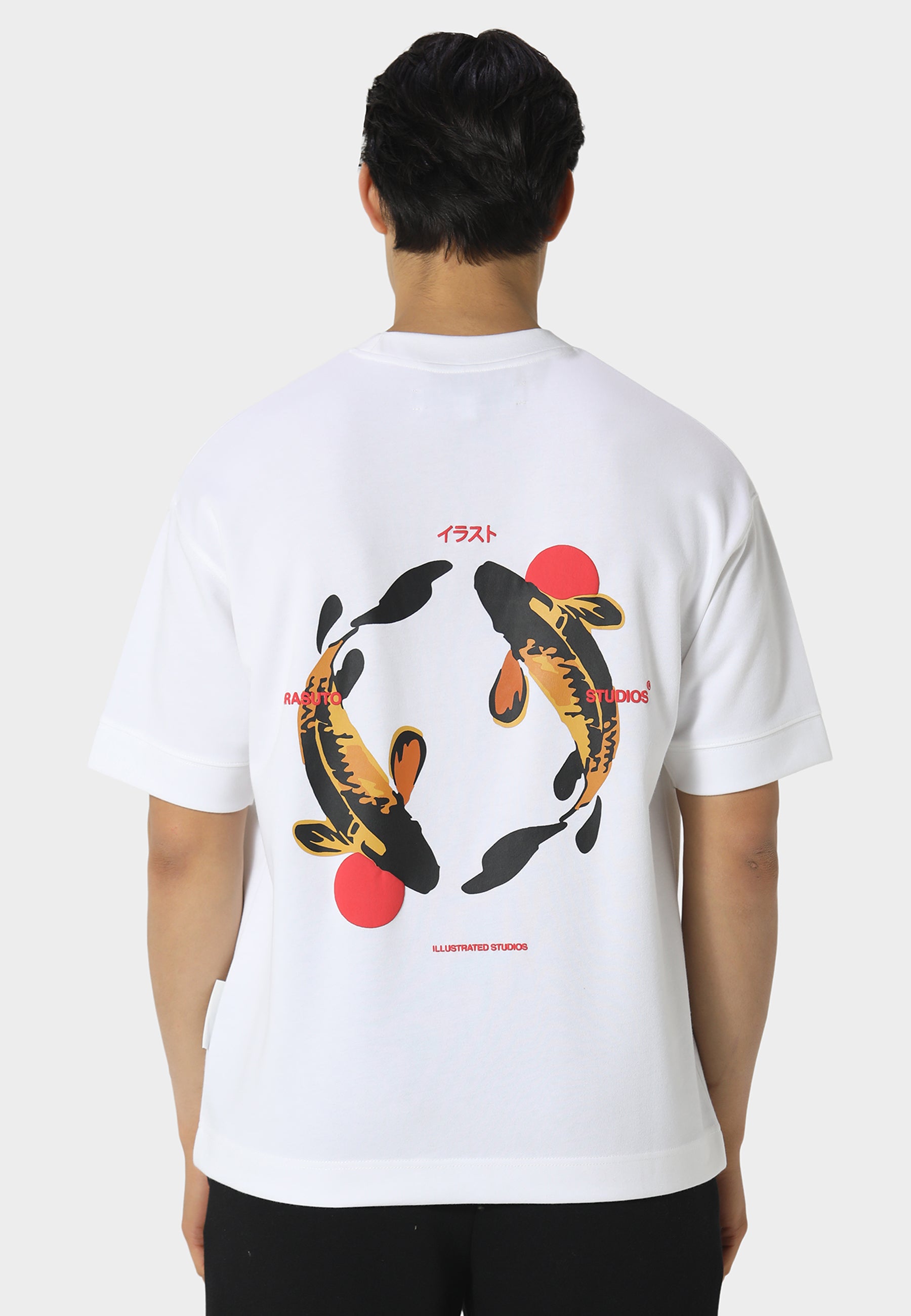 Koi Optic White T-Shirt – IRASUTO STUDIOS