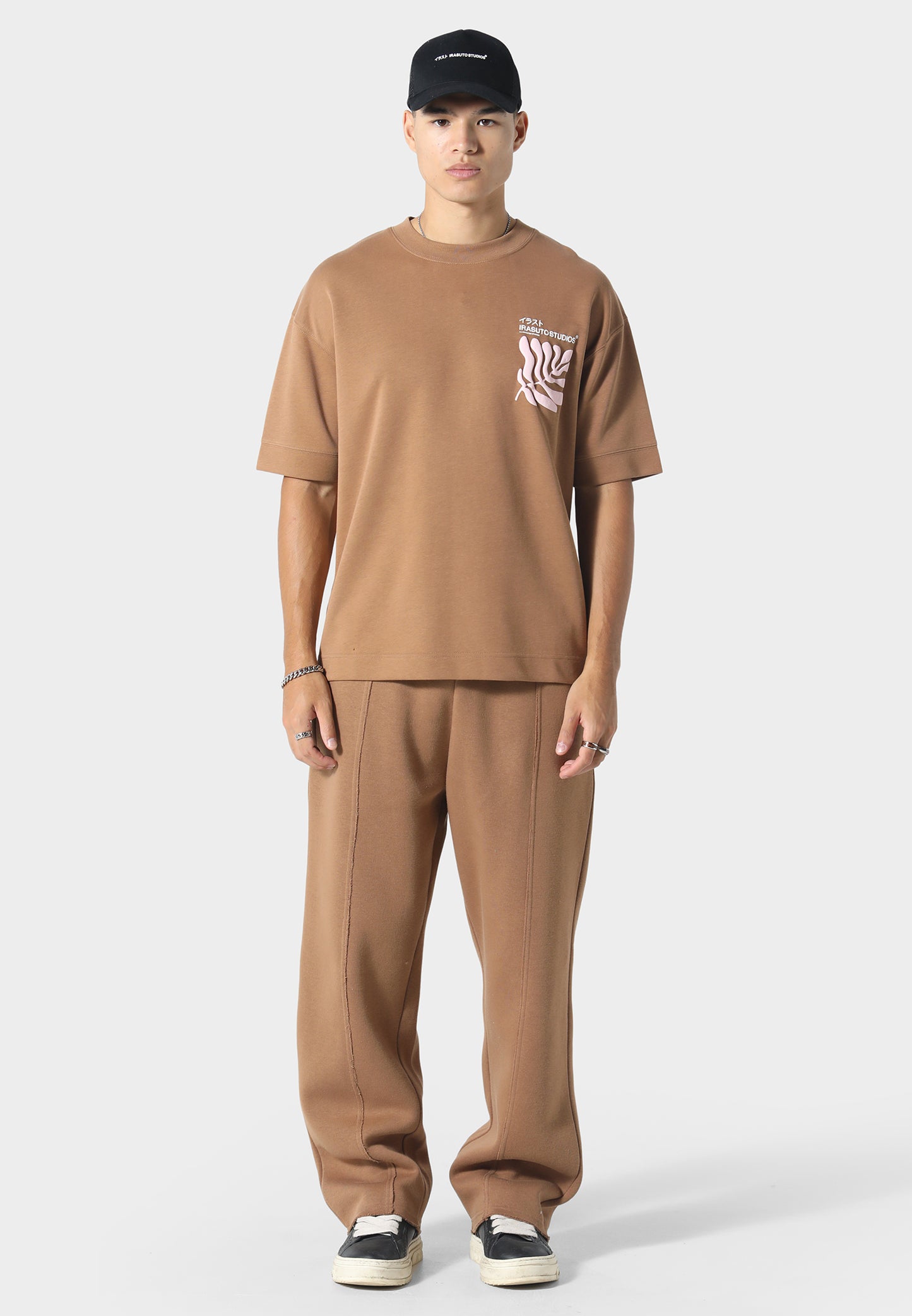 Raw Hem Tobacco Jogger