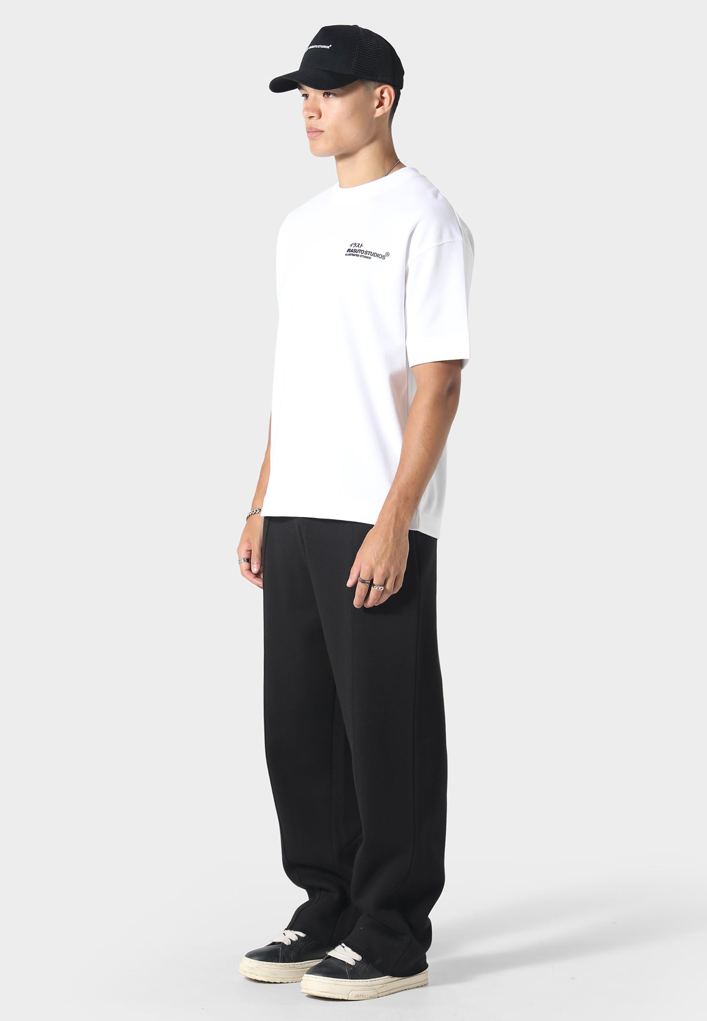 Raw Hem Black Jogger