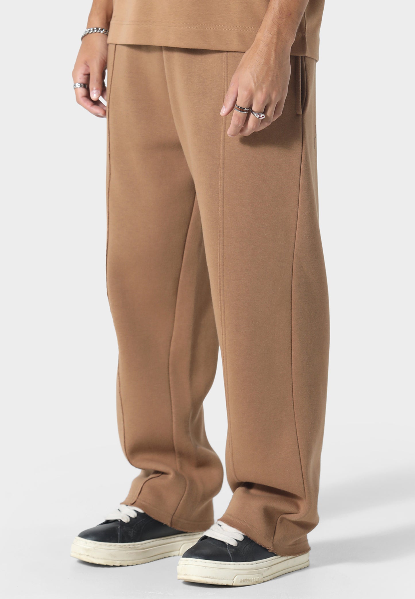 Raw Hem Tobacco Jogger