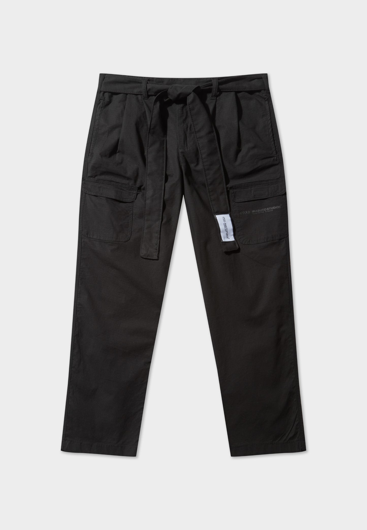 Rip Stop Black Cargo Pant
