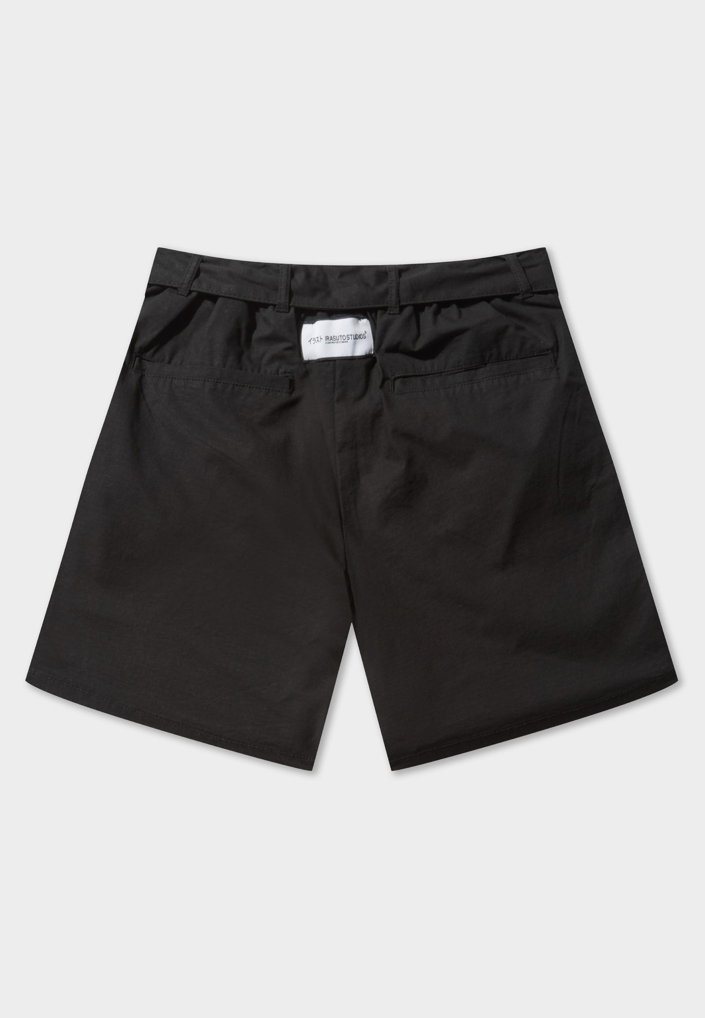 Rip Stop Black Cargo Shorts