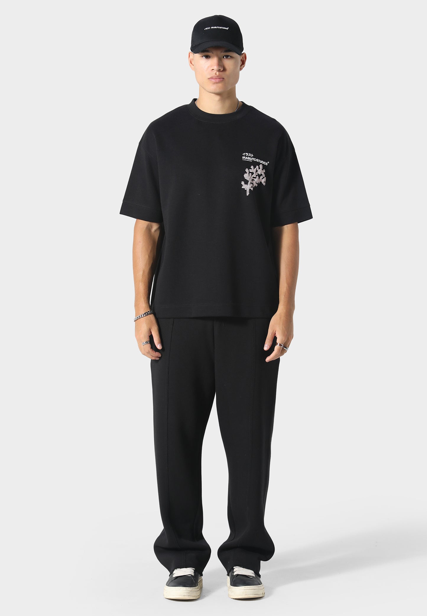 Sakura Wave Black T-Shirt