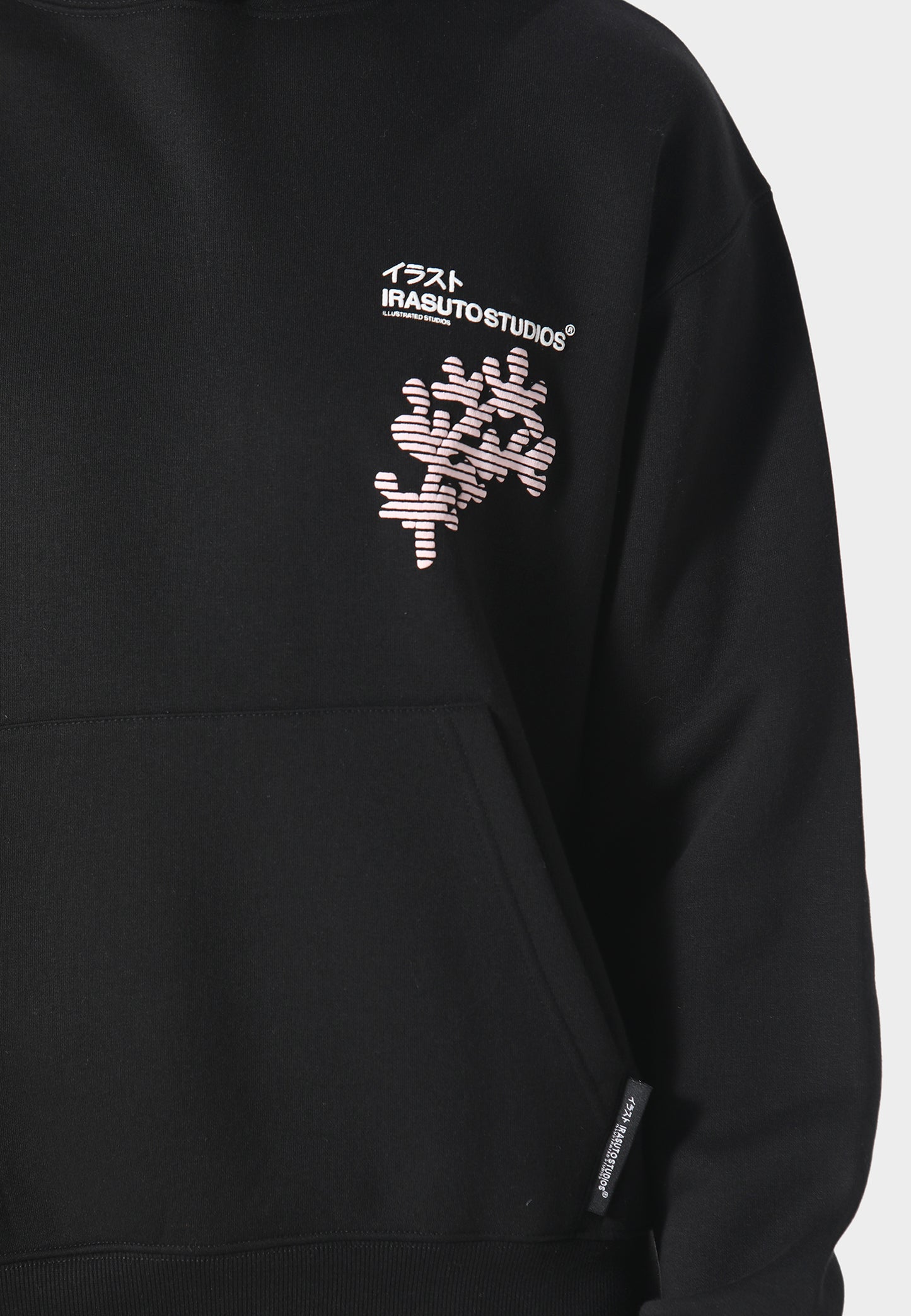 Sakura Wave Black Hoodie