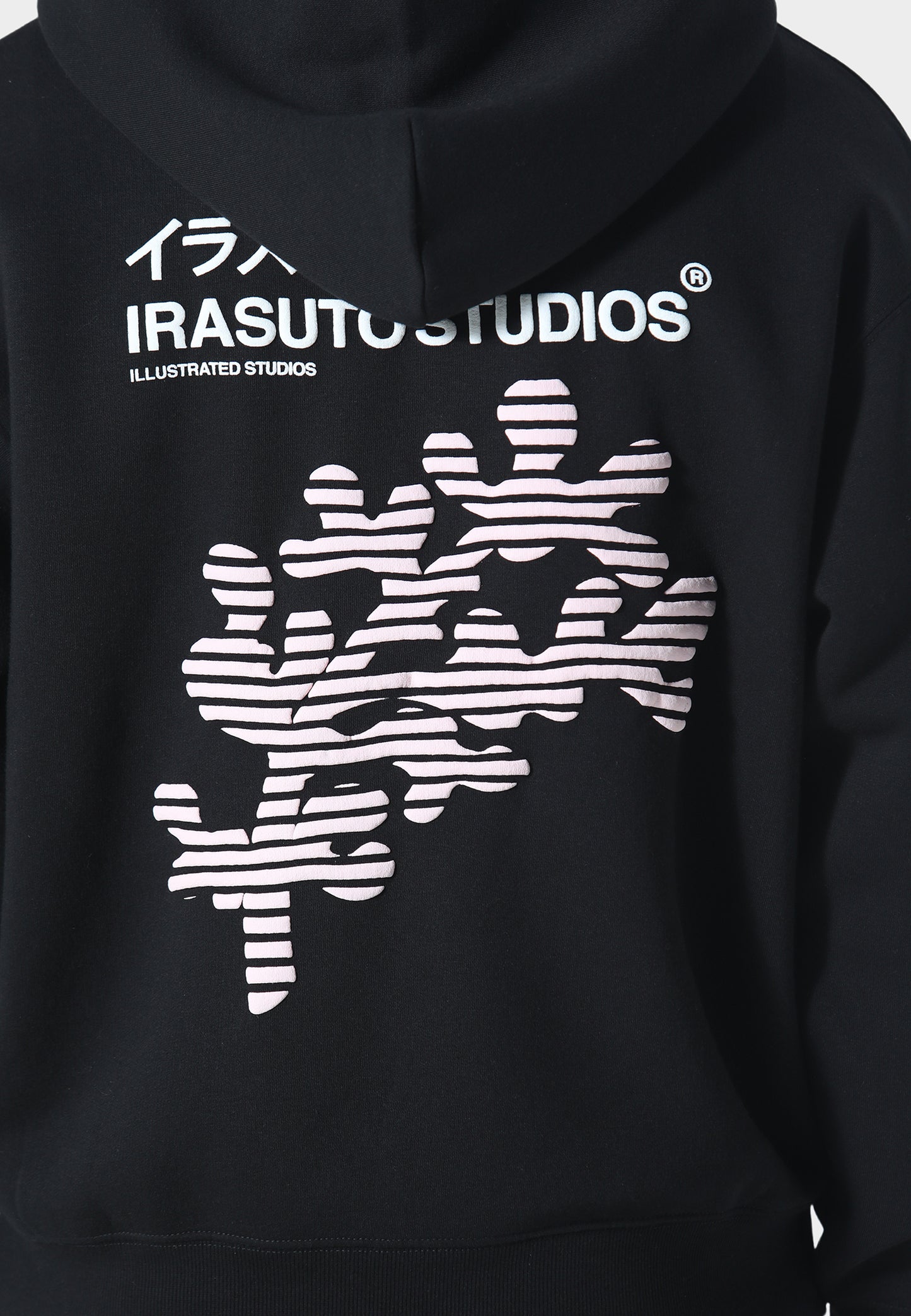 Sakura Wave Black Hoodie