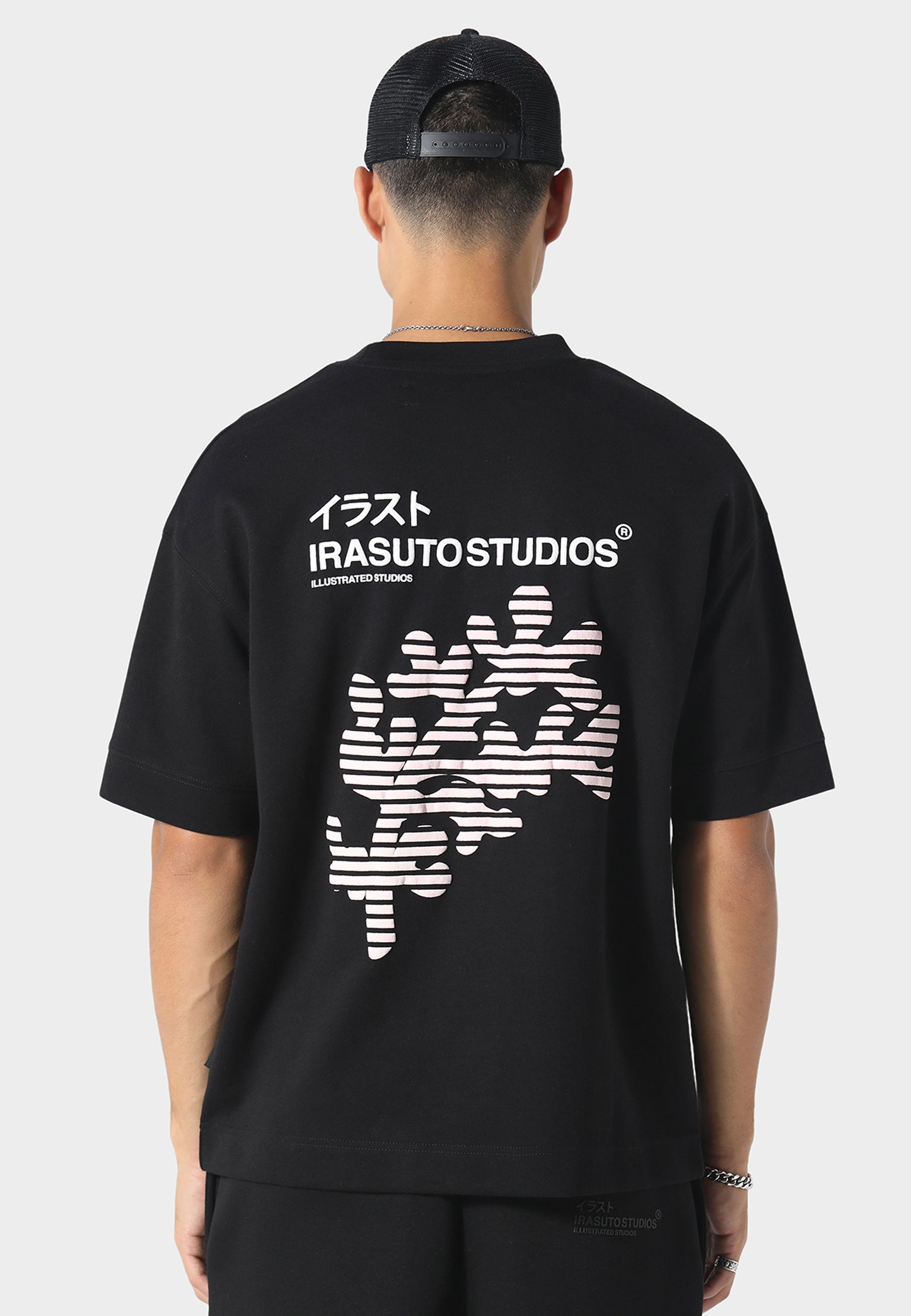 Sakura Wave Black T-Shirt