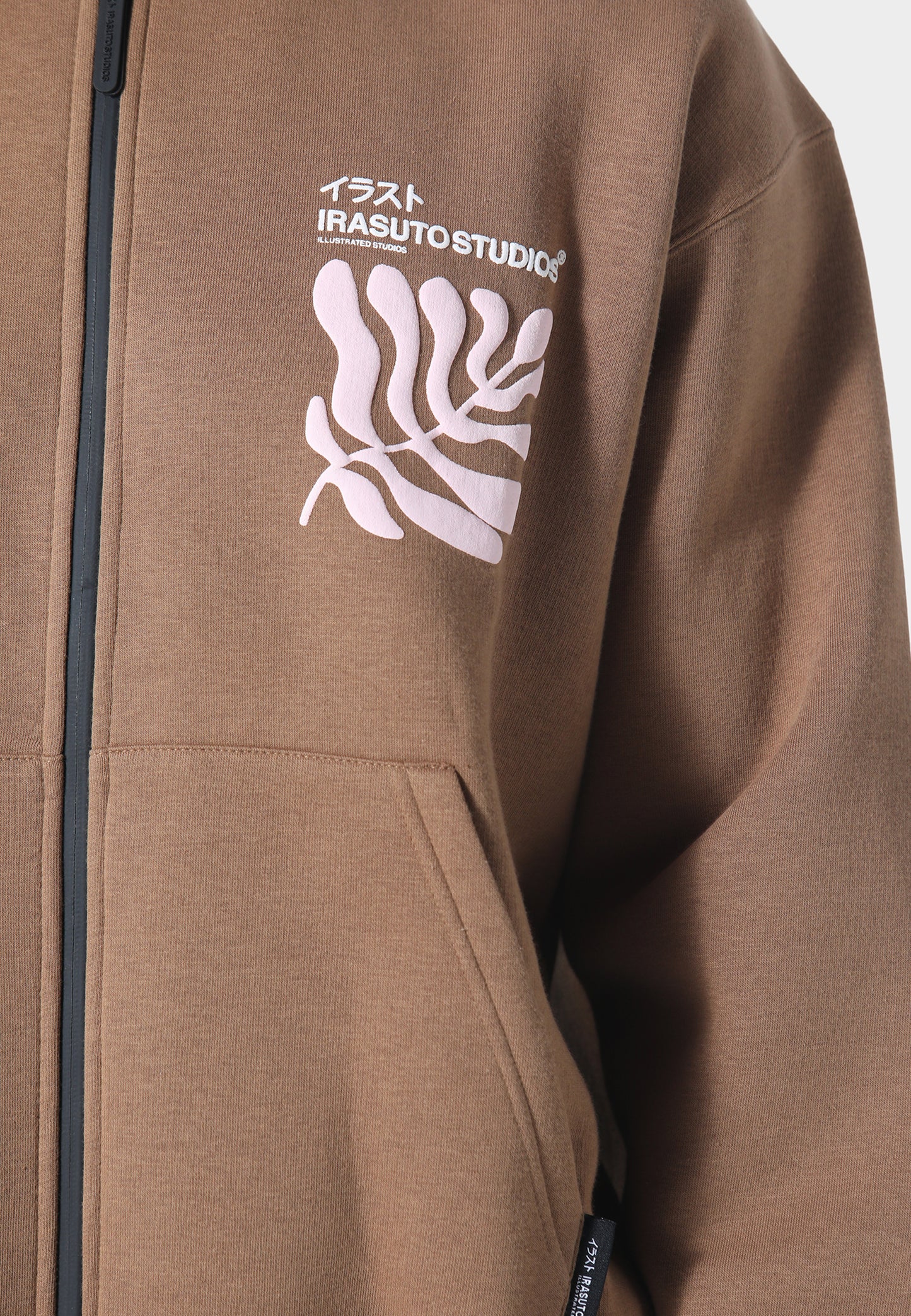Sumi Flow Tobacco Zip Hoodie