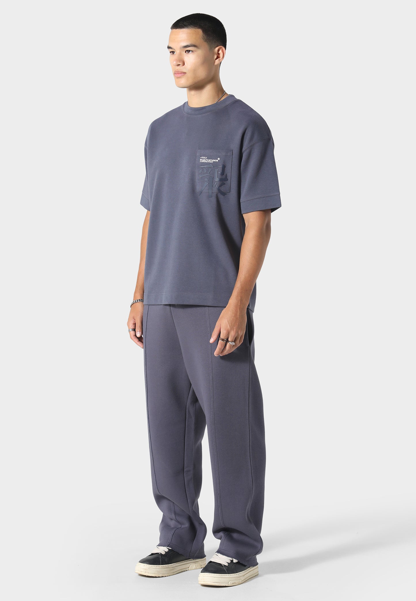 Typo Sea Blue T-Shirt