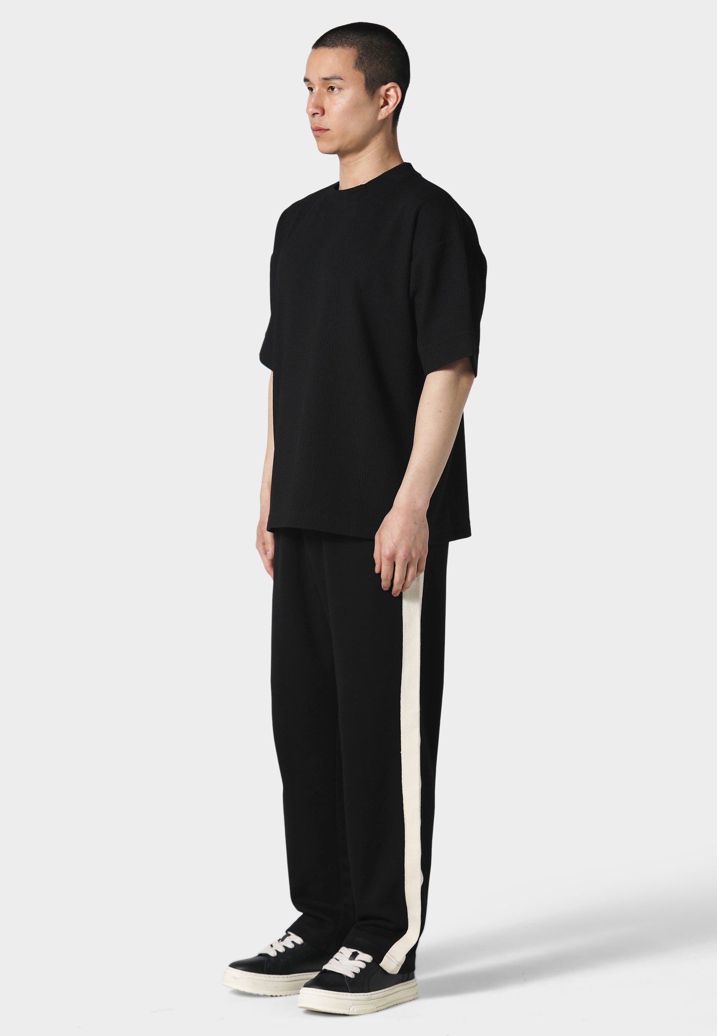 Waffle Black T-Shirt