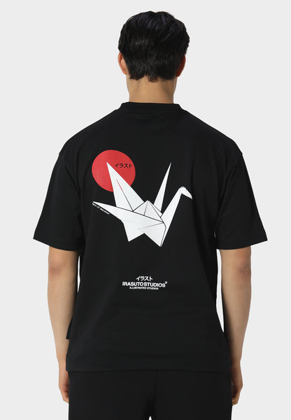 Fold Black T-Shirt