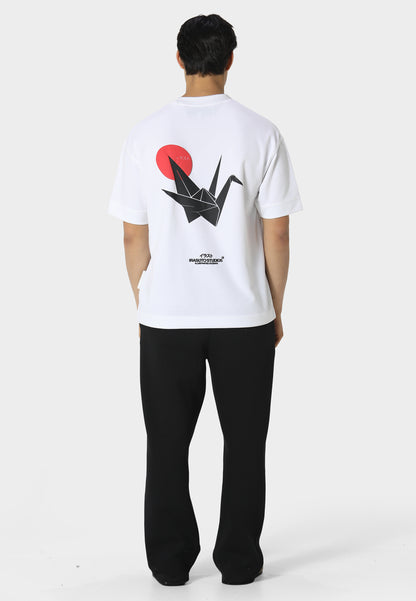 Fold Optic White T-Shirt