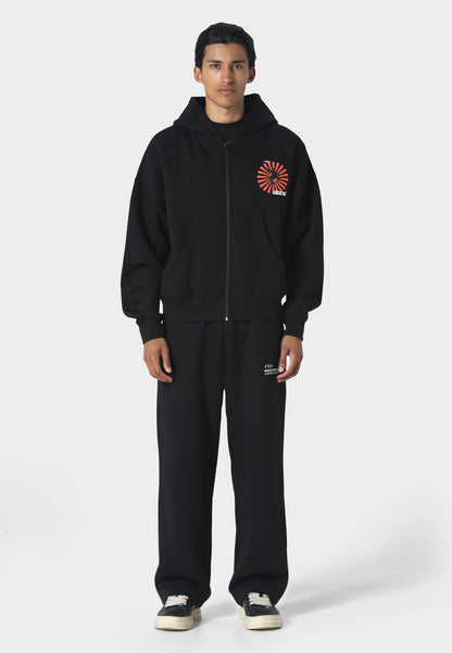 Giosk Zip Hoodie Black
