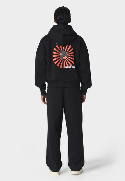Giosk Zip Hoodie Black