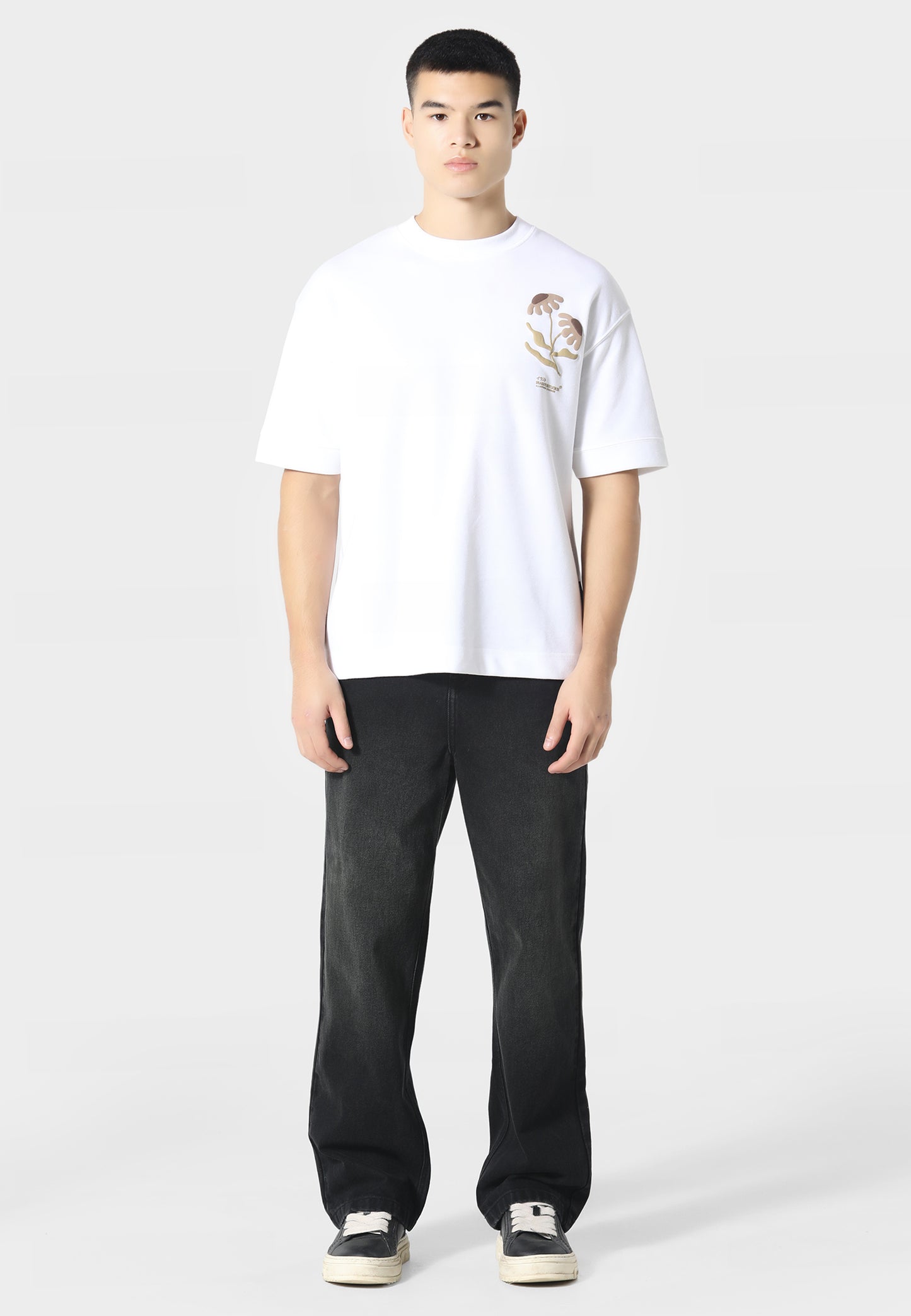 Hayate Optic White / Brown T-Shirt