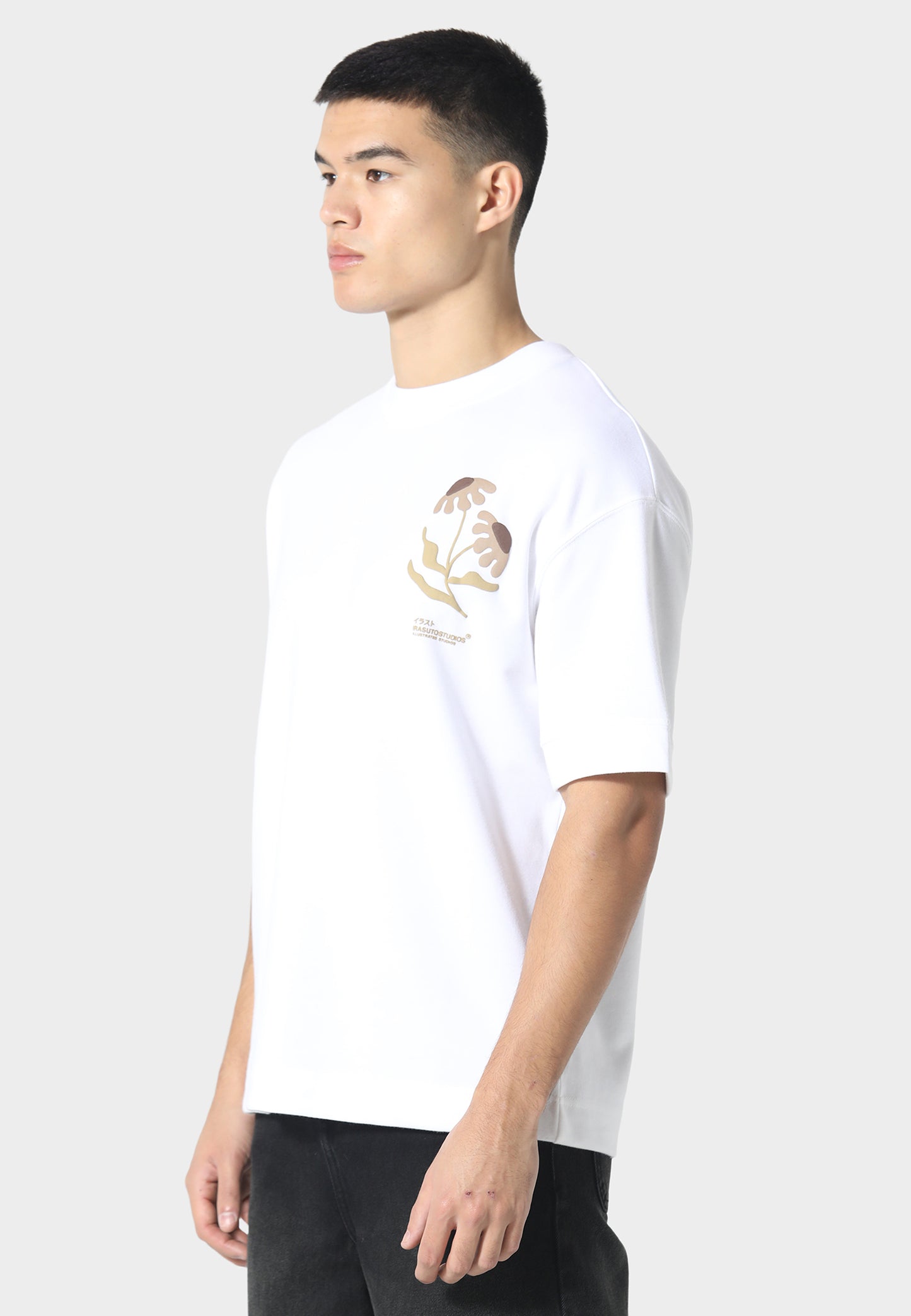 Hayate Optic White / Brown T-Shirt
