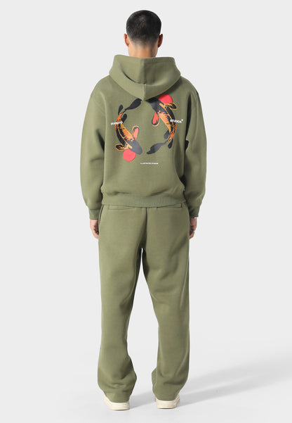 Koi Khaki Hoodie