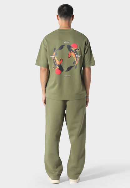 Koi Khaki T-Shirt