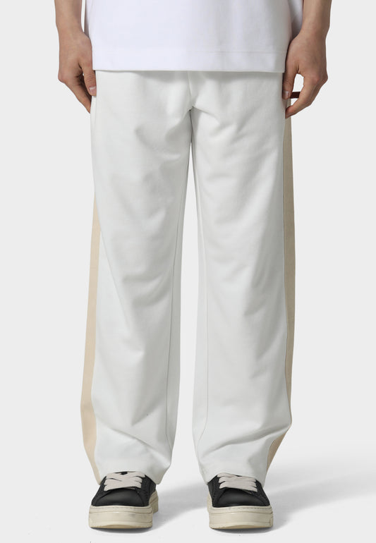 Open Hem Off White Pant
