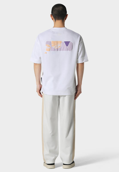 Open Hem Off White Pant