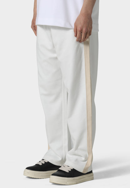 Open Hem Off White Pant