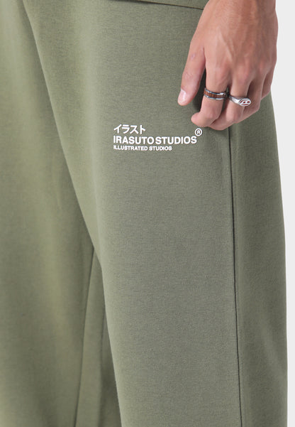 Open Hem Khaki Jogger