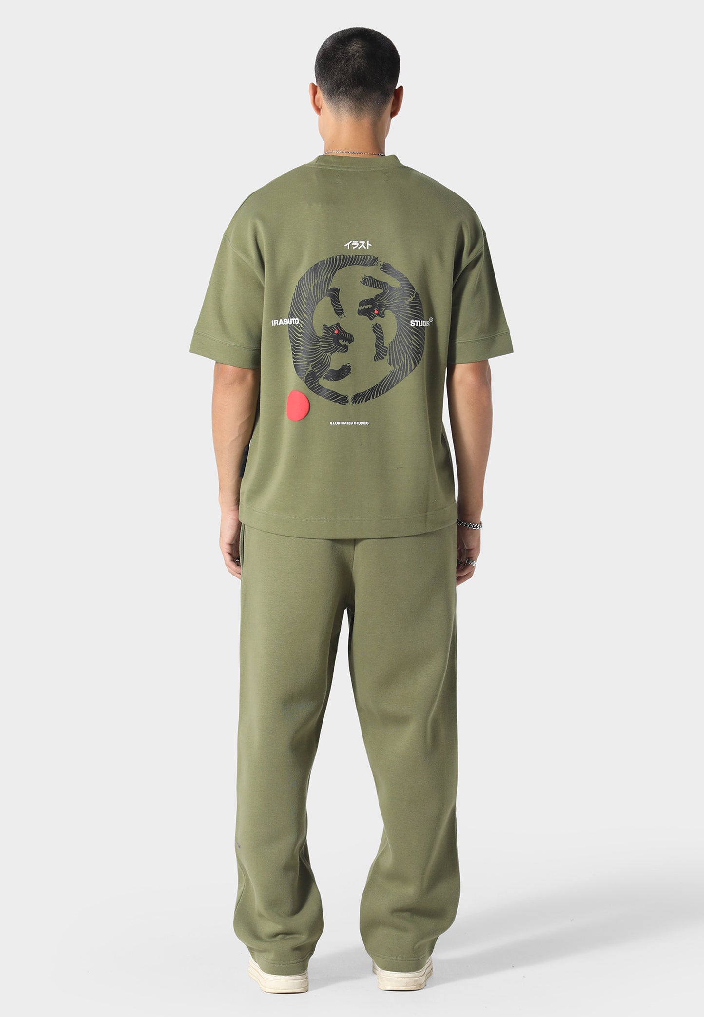 Open Hem Khaki Jogger