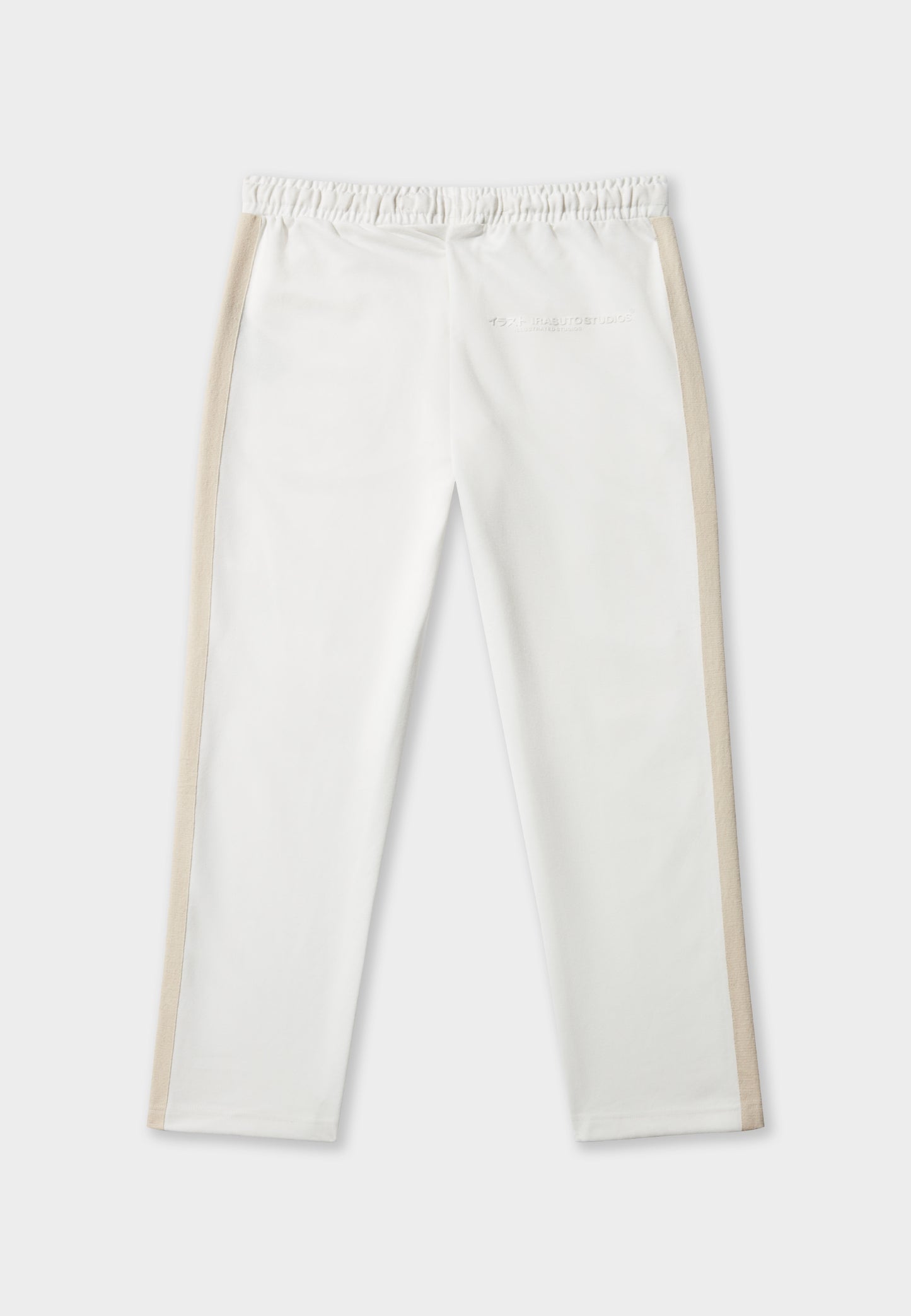 Open Hem Off White Pant
