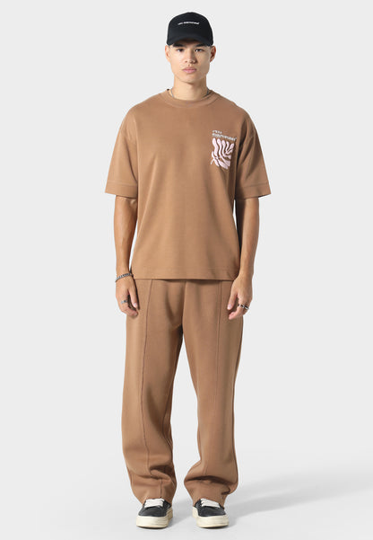 Raw Hem Tobacco Jogger