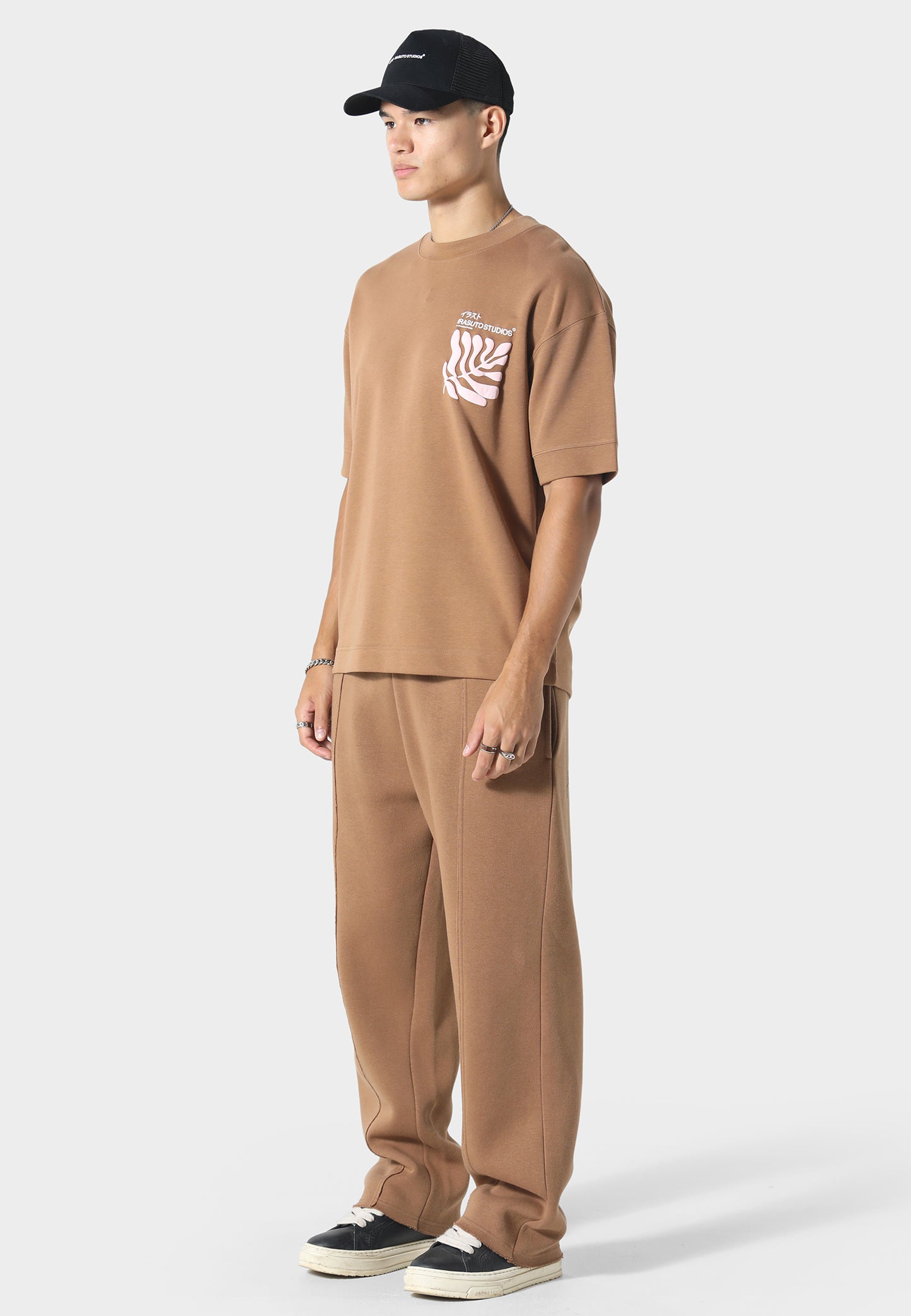 Raw Hem Tobacco Jogger