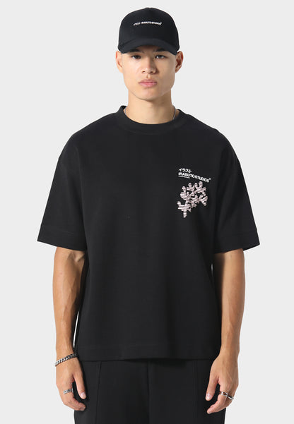 Sakura Wave Black T-Shirt