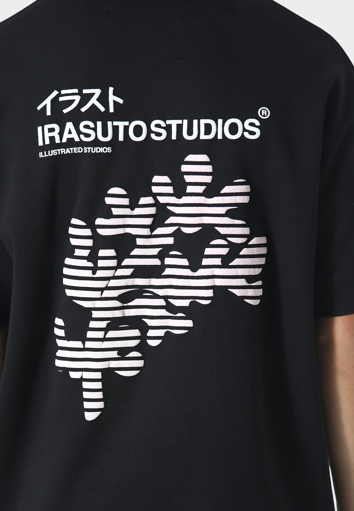 Sakura Wave Black T-Shirt