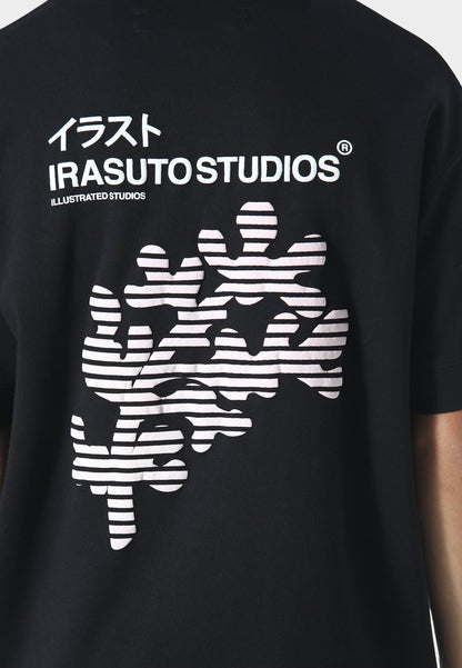 Sakura Wave Black T-Shirt