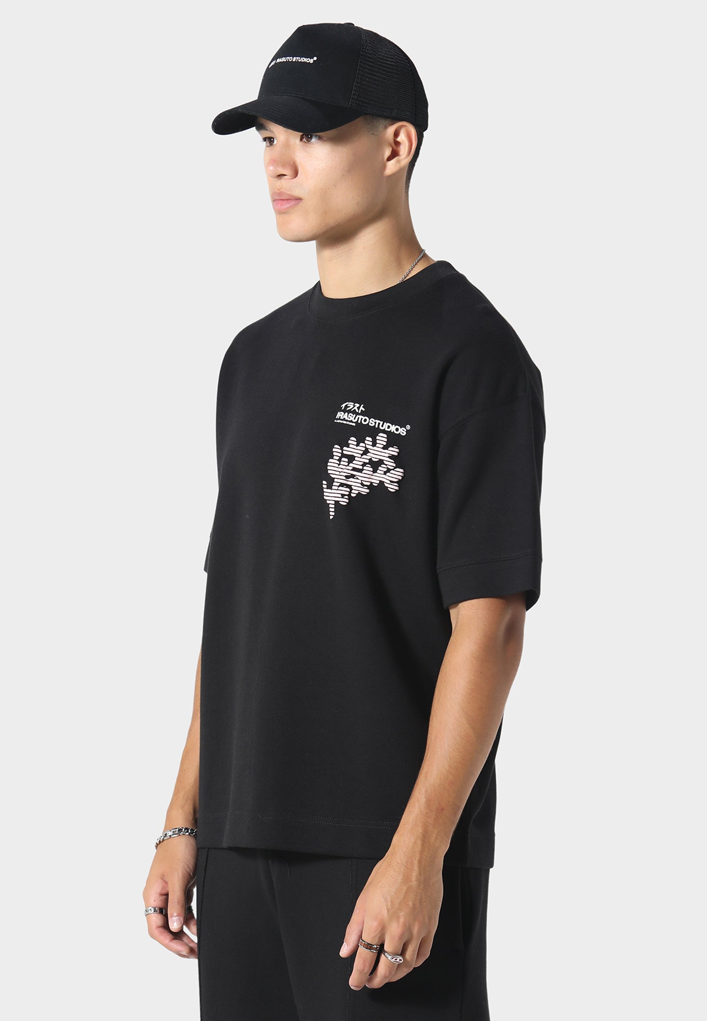 Sakura Wave Black T-Shirt