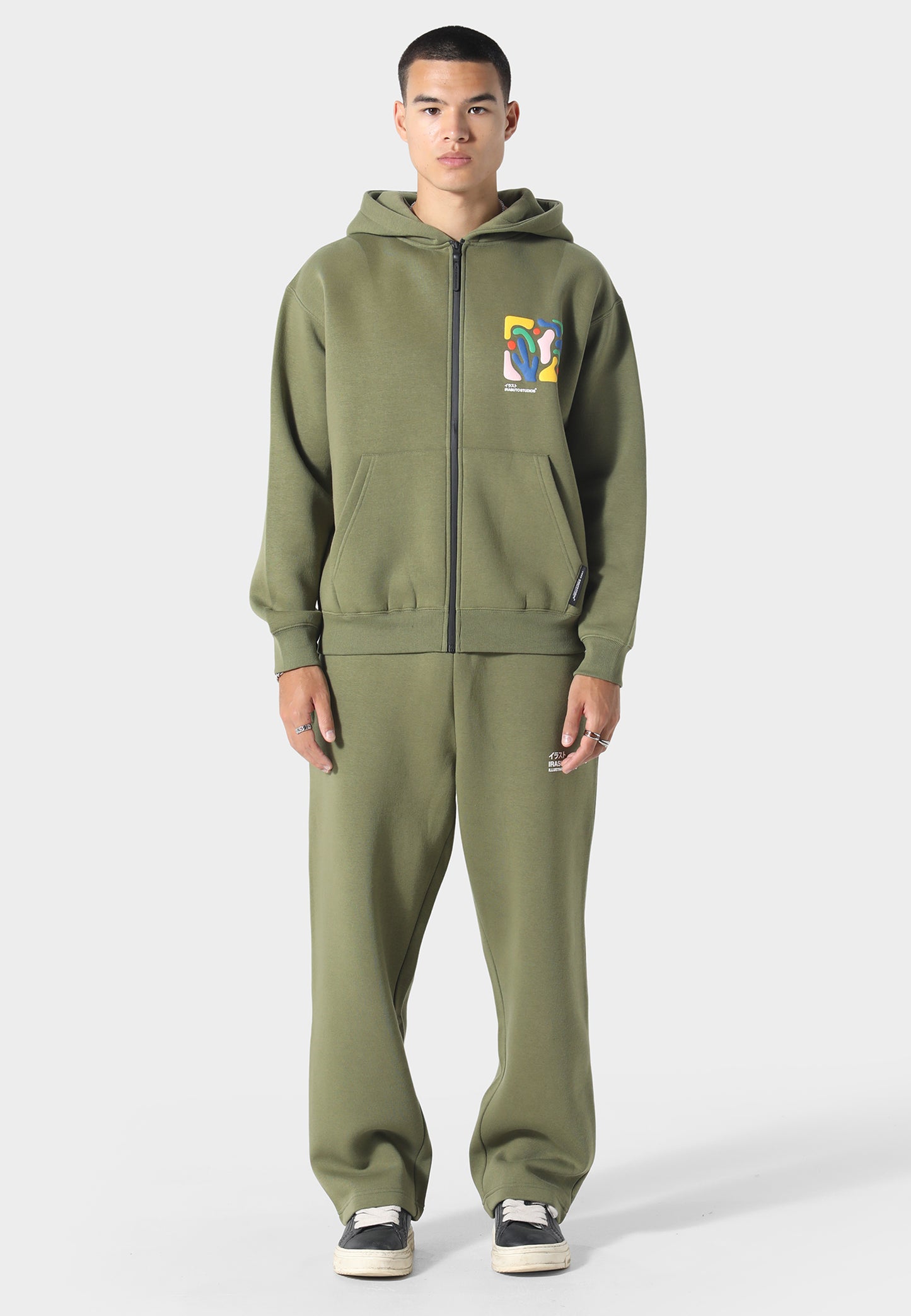 Shikaku Form Khaki Zip Hoodie