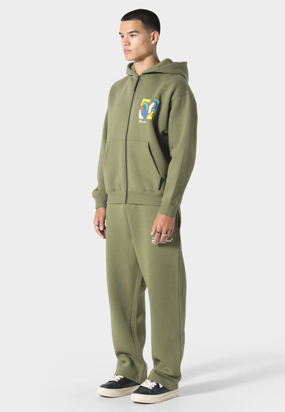 Shikaku Form Khaki Zip Hoodie