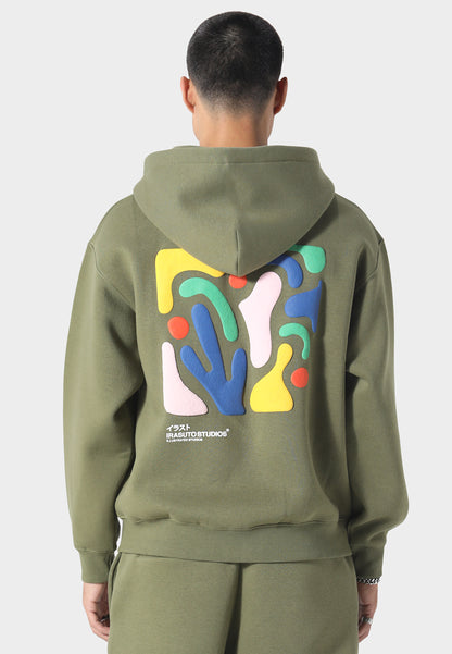 Shikaku Form Khaki Zip Hoodie