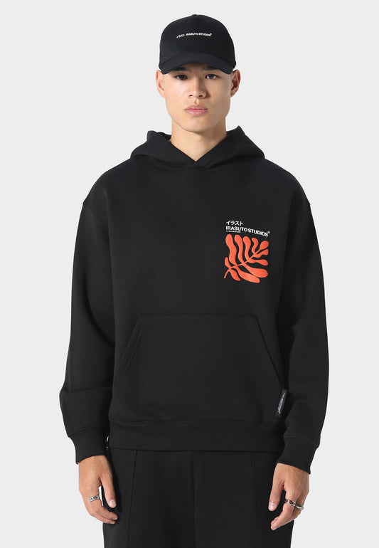 Sumi Flow Black Hoodie