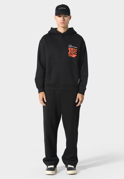 Sumi Flow Black Hoodie