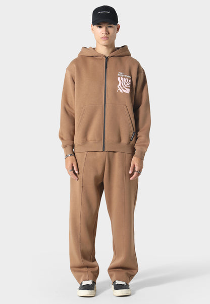 Sumi Flow Tobacco Zip Hoodie