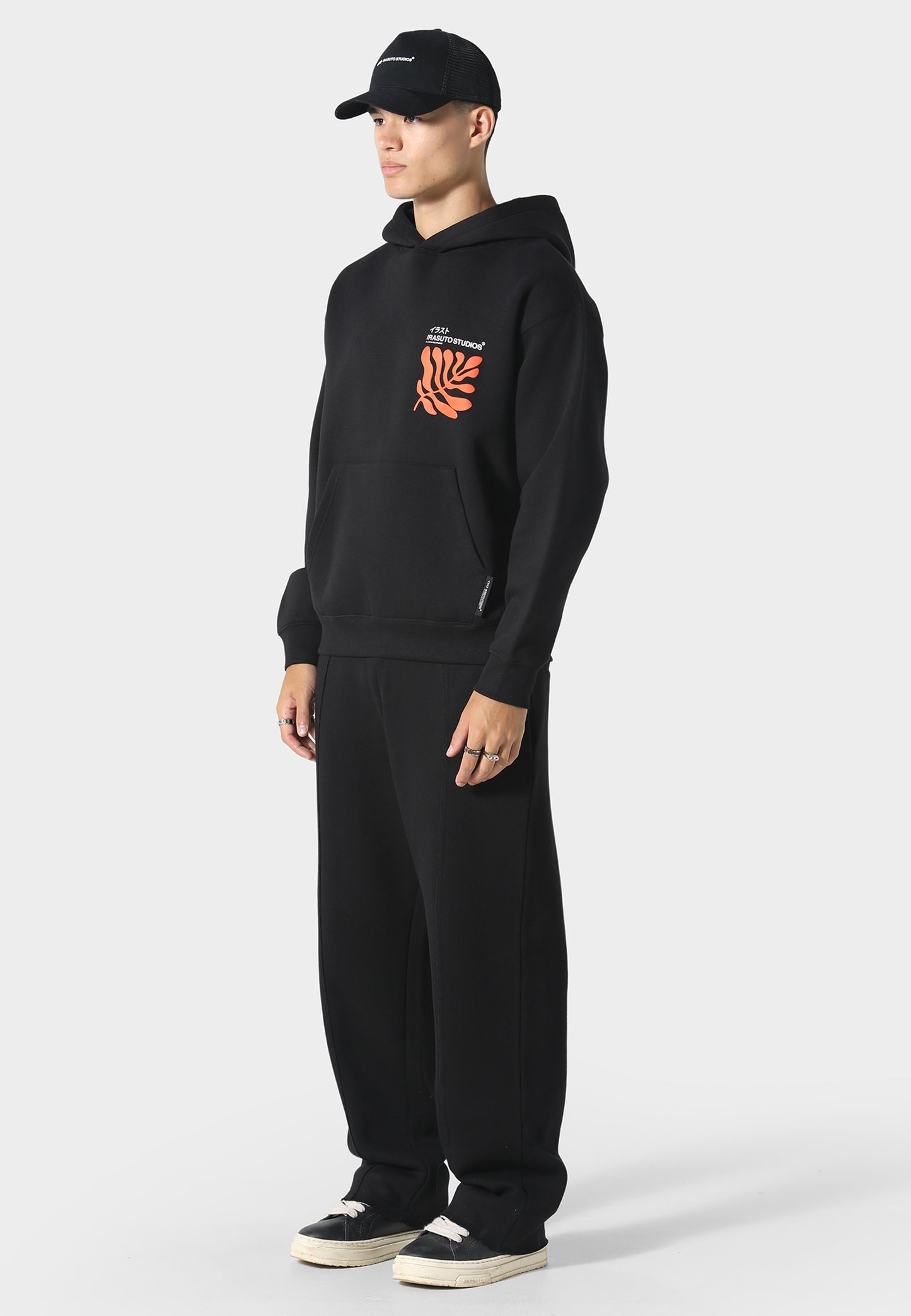 Sumi Flow Black Hoodie