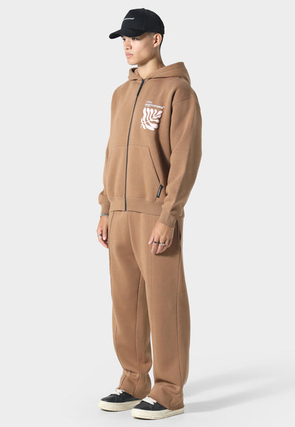 Sumi Flow Tobacco Zip Hoodie