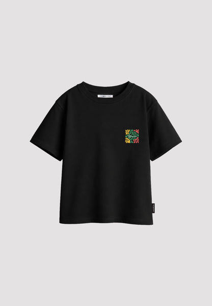 Swirl Black Kids T-Shirt