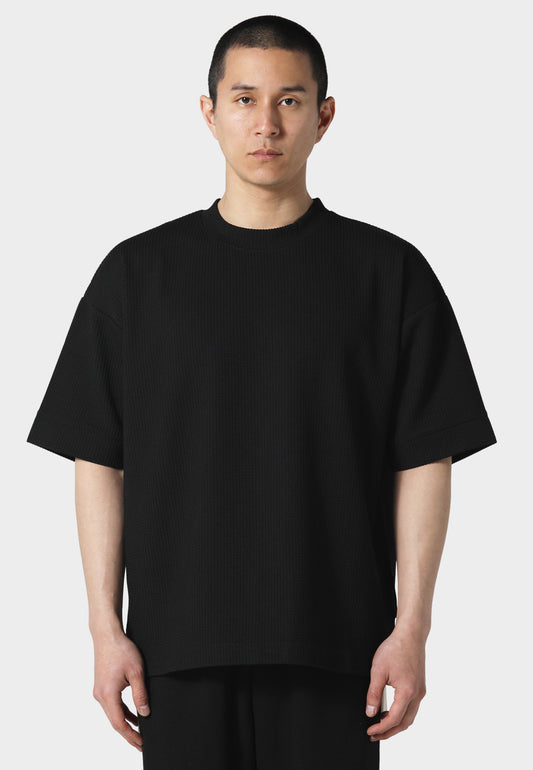 Waffle Black T-Shirt
