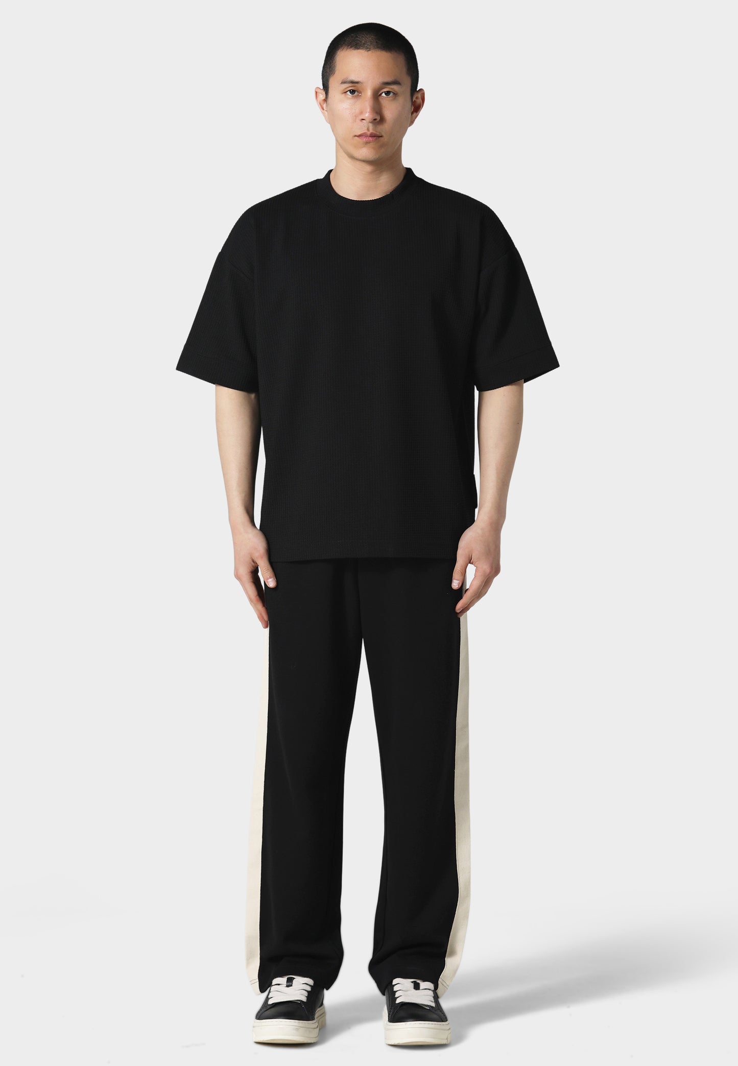 Waffle Black T-Shirt