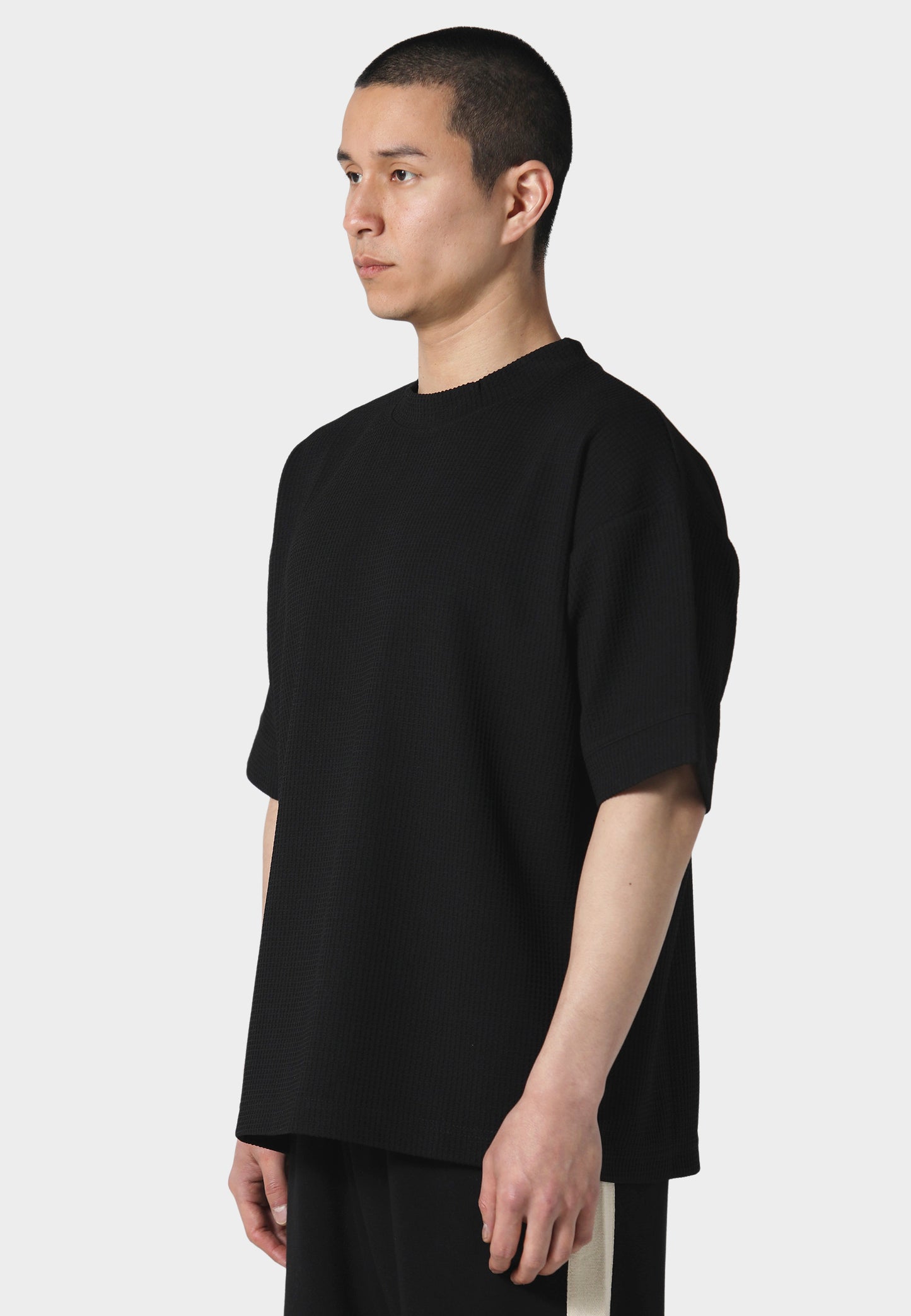 Waffle Black T-Shirt