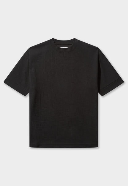 Waffle Black T-Shirt